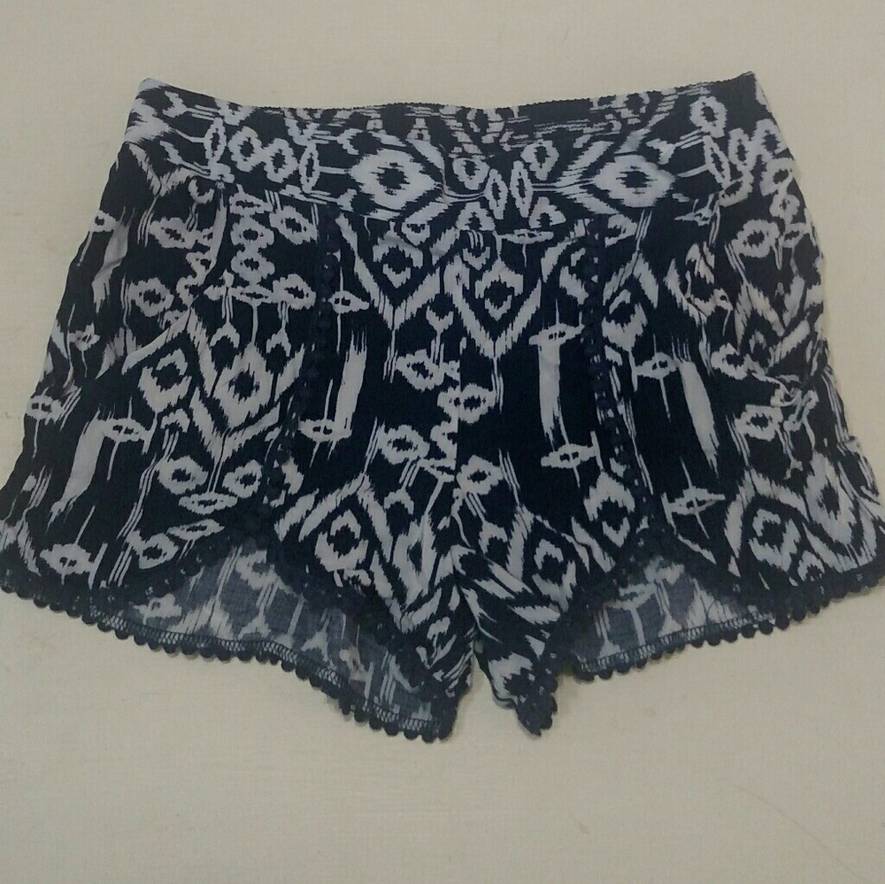 Navy & white shorts